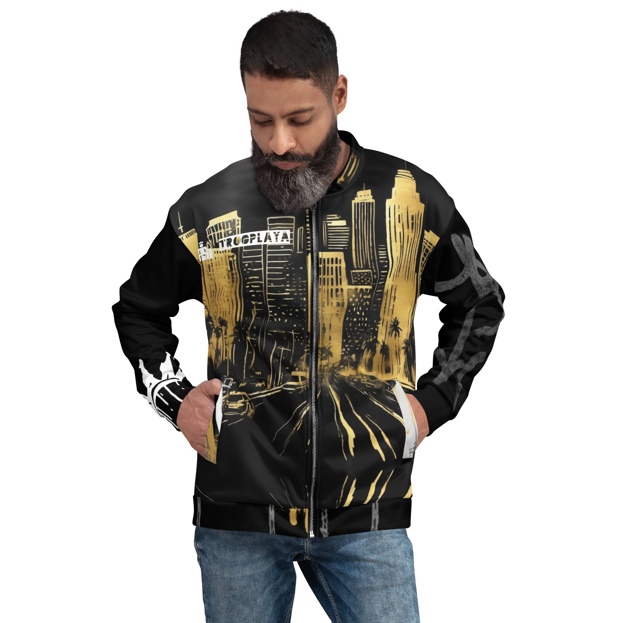 Cityscape Bomber Jacket