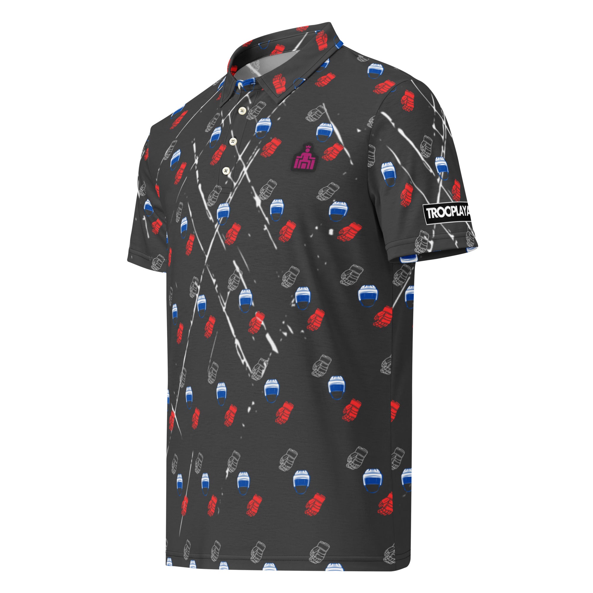 Puck Boy Hockey Dark Polo